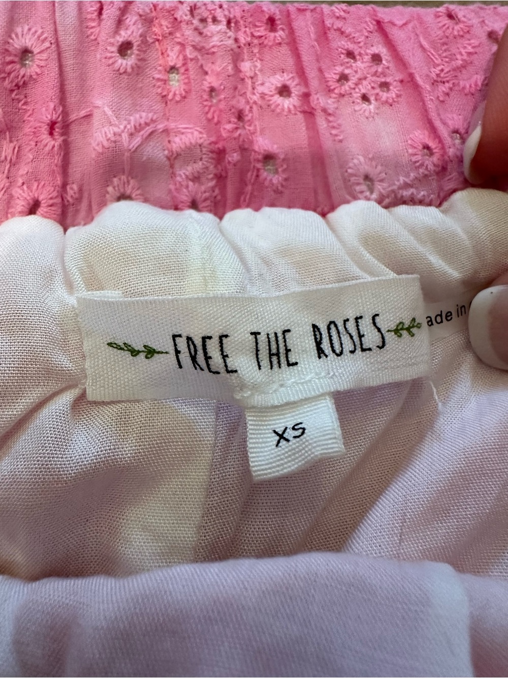 Free the Roses Pink Eyelet Ruffle Skirted Shorts - Picture 2 of 2